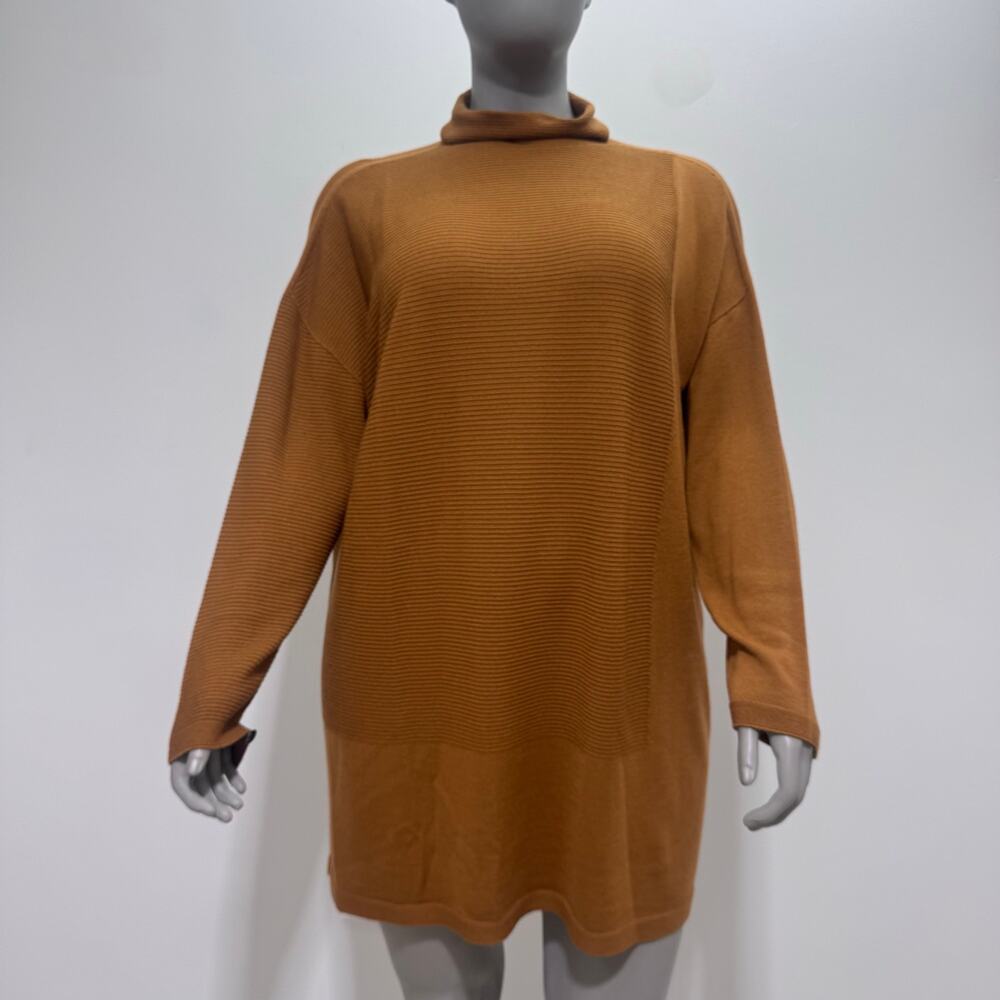 NWT Marina Rinaldi Wool Blend Turtleneck Sweater US 20-22 Minimalist Old Money